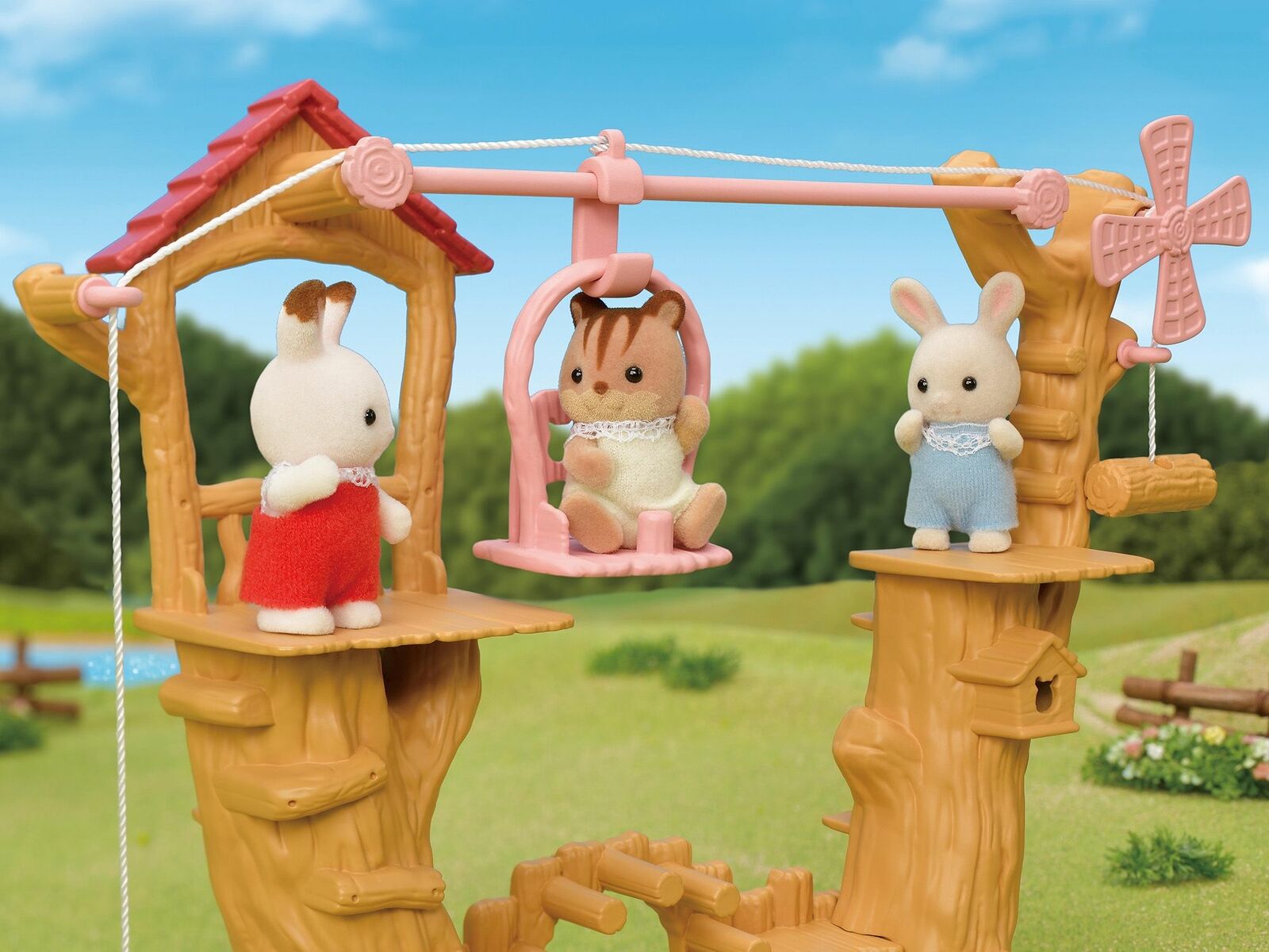 Sylvanian Families Baby Ropeway Park Adventure Playground Set 5452 Role Play 3+