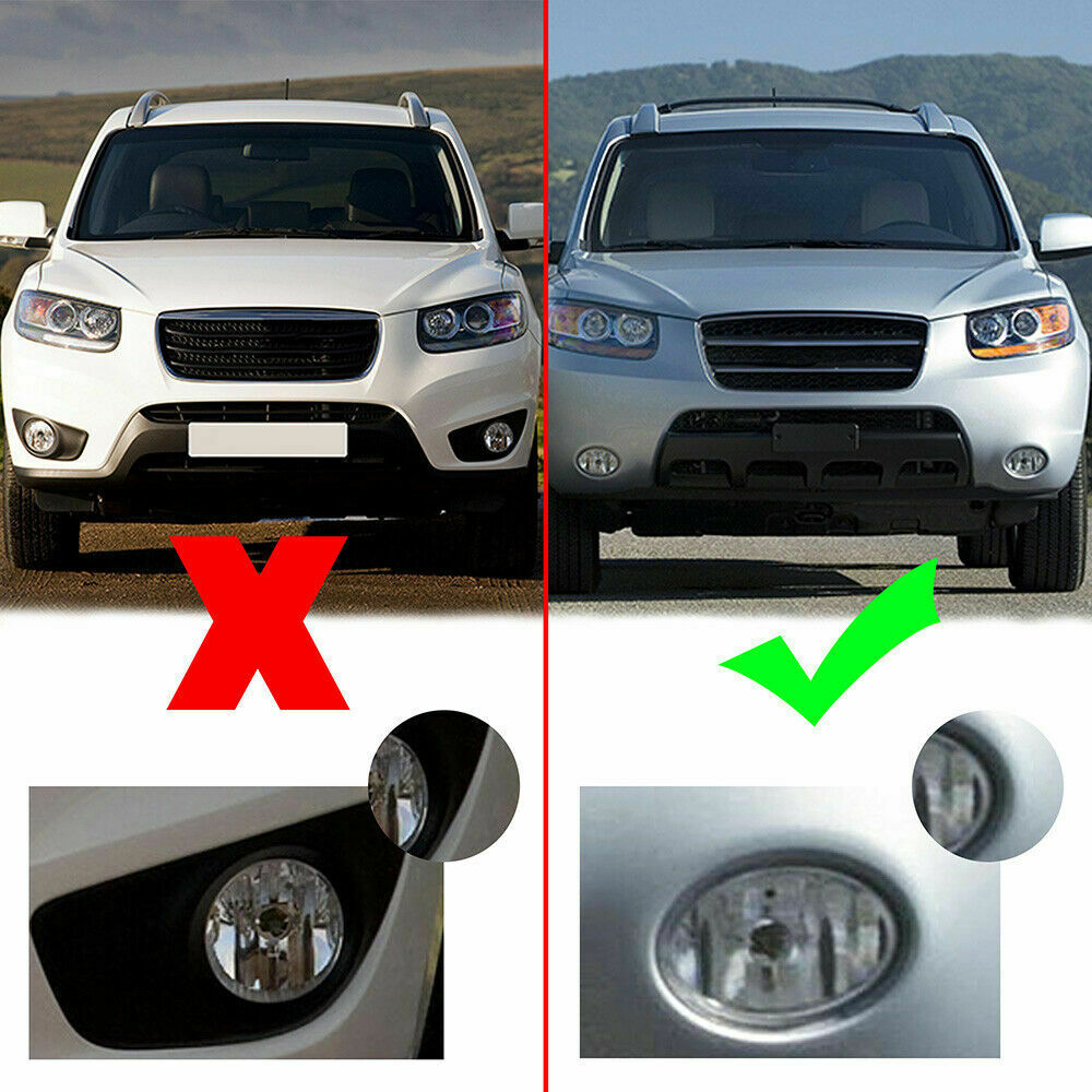 1pc Right Passenger Side Driving Fog Light Lamp For Hyundai Santa Fe 2007-2009