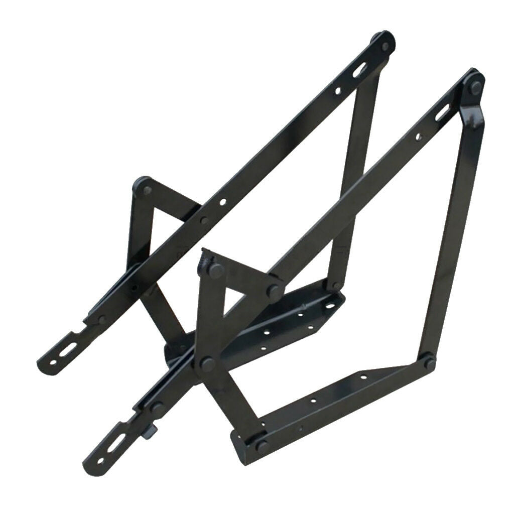 1 Pair Lift Up Convertible Sofa Bed Mechanism Hardware Spring Hinge Black