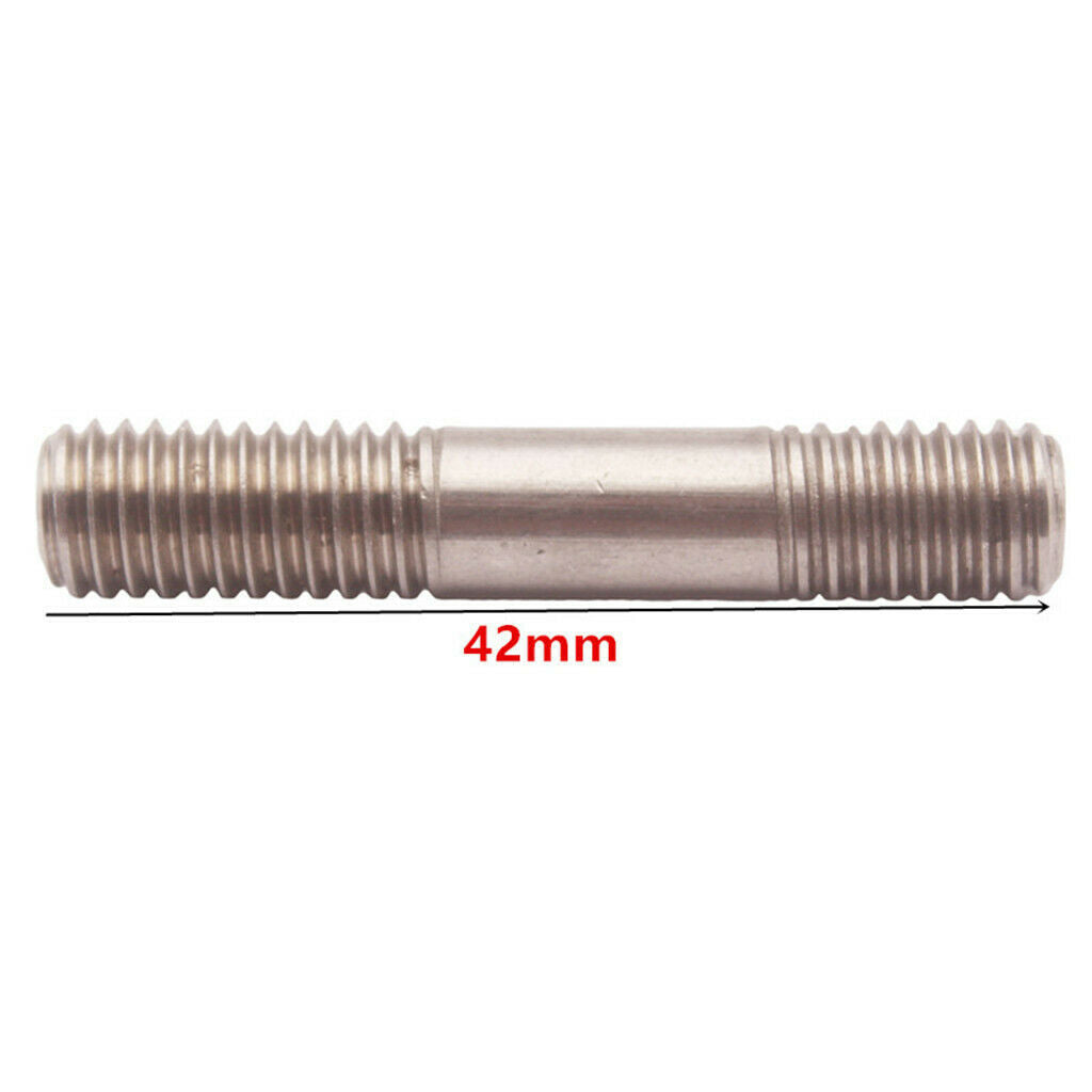 8x Stainless Steel 304 M8X1.25 Stud & Flange Nuts 42mm For T25 T28 Turbo
