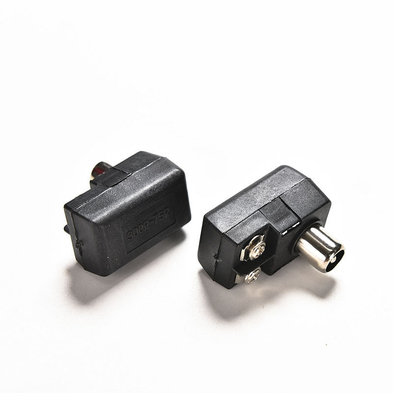 2x 75 300 ohm IEC TV PAL adapter plug Antenna transformer Balun Goo.l8