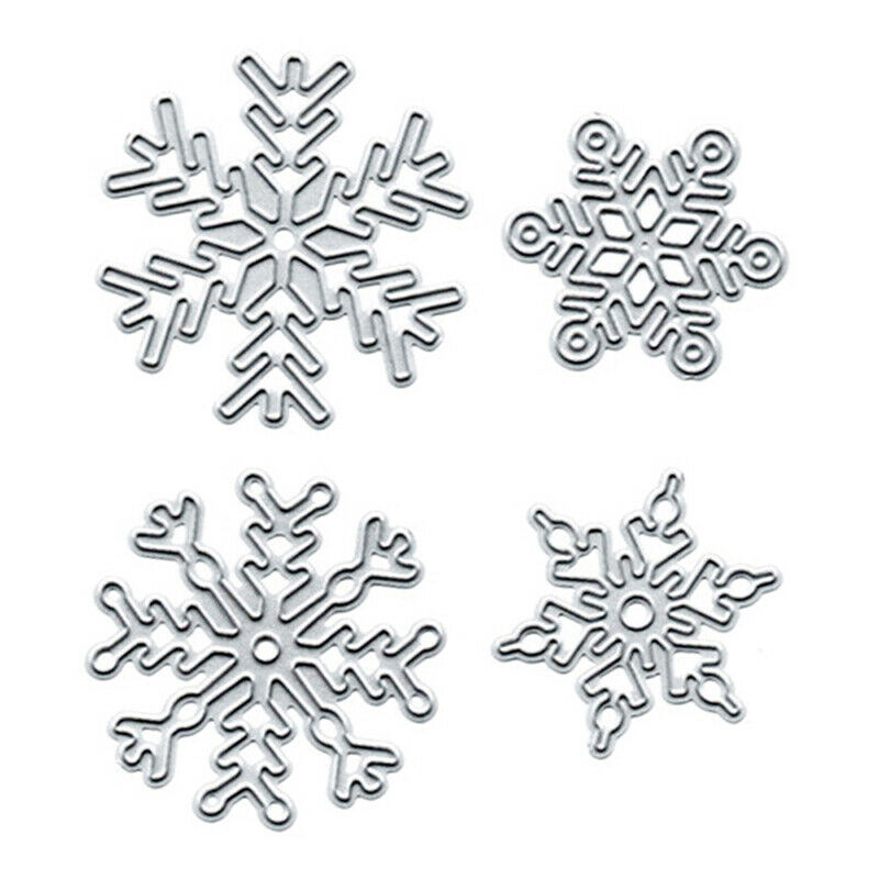 4pcs/set Snowflake  Christmas Metal Cutting Dies DIY Scrapbooking Embossi.l8