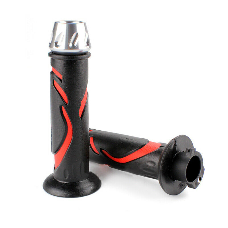 Dirt Bike Grips Motorcycle Grips 7/8 Handlebar Grips Rubber Anti-Slip End Plug