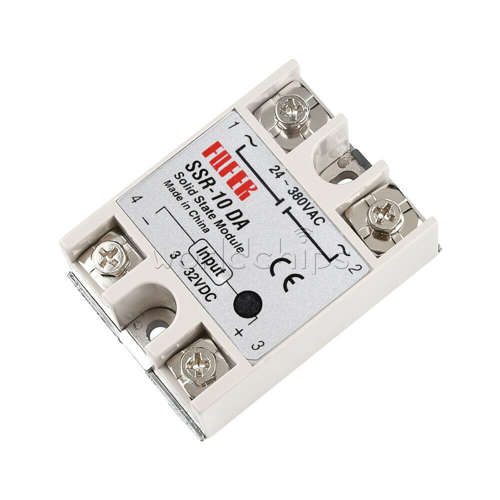 Output 24~380V AC SSR-10DA 10A Solid State Relay Module for Arduino Raspberry Pi