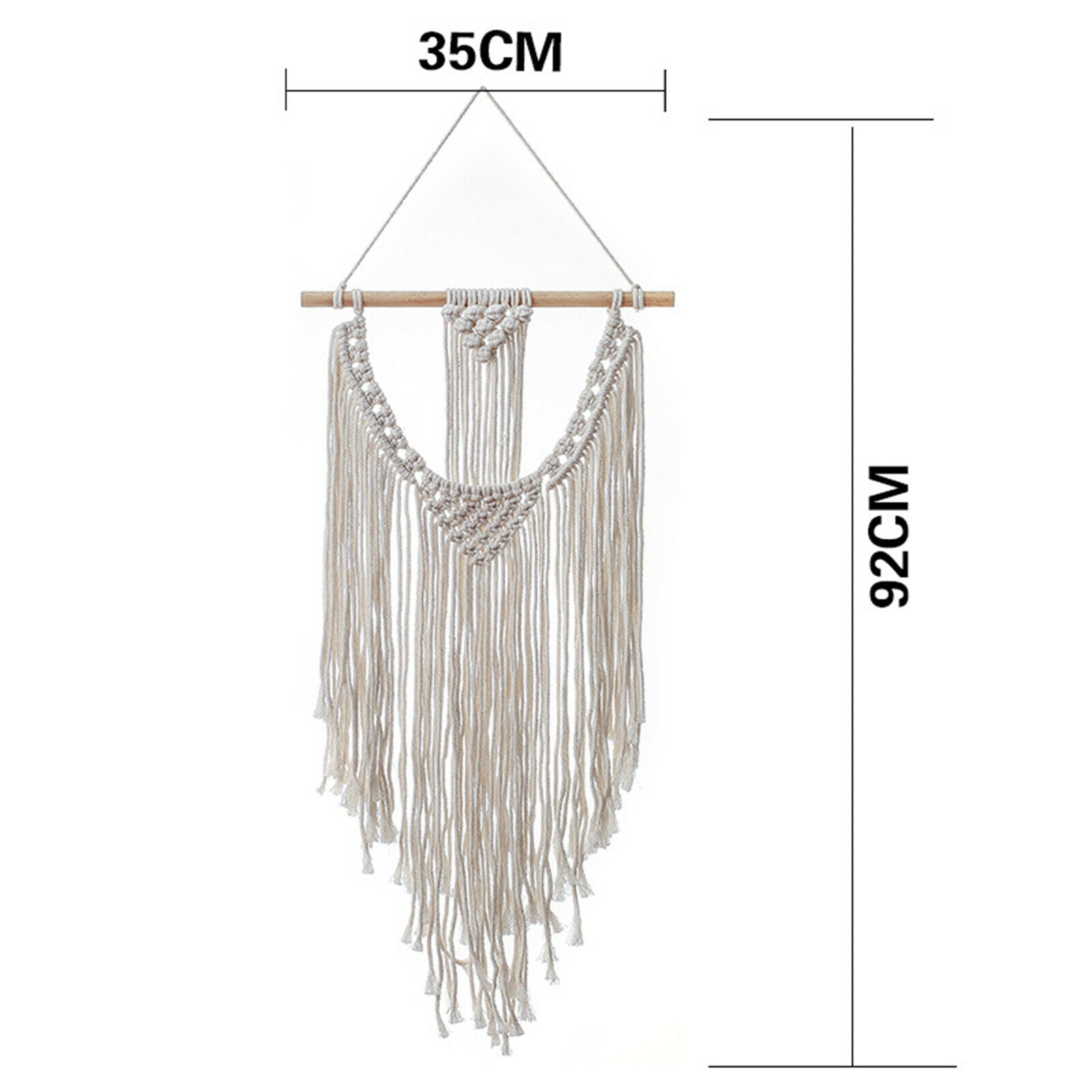 Woven Macrame Boho Tapestry Wall Hanging Bedroom Nursery Wall Ornament Art