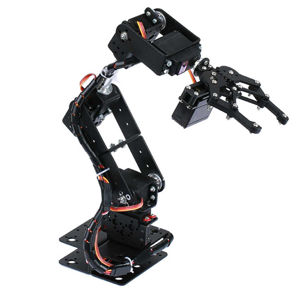 1pc DIY Robot 6-Dof Servo Mechanical Arm Kids Learning Assembly Toys Kits