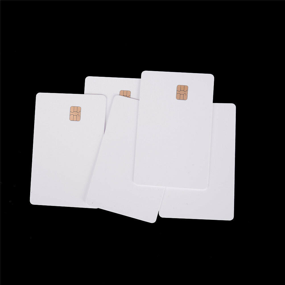 5X ISO PVC IC With SLE4442 Chip Blank Smart Card Contact IC Card Safety Wh.l8