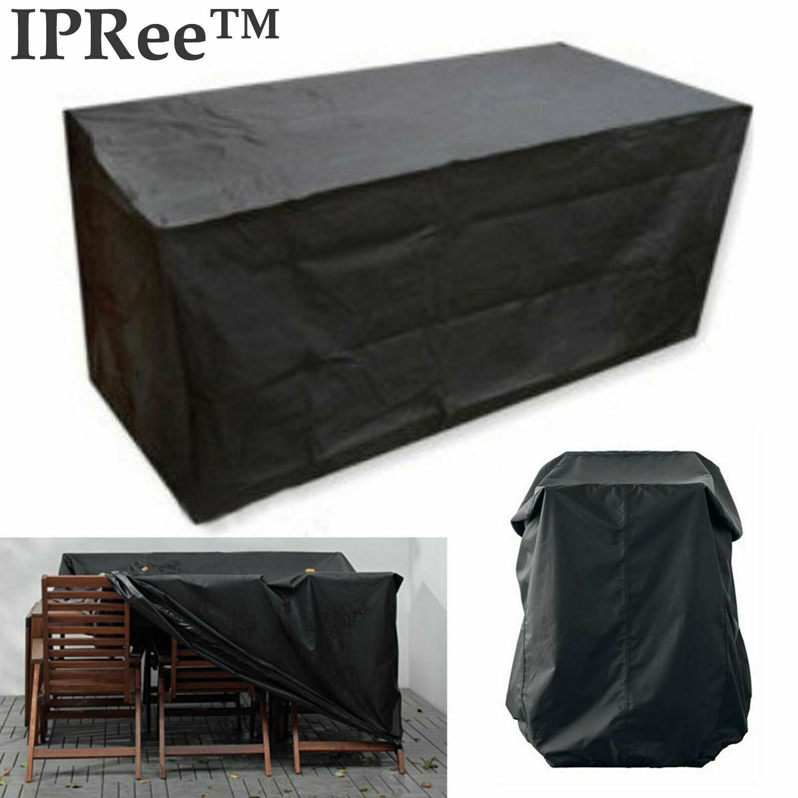 IPRee 123x61x72cm Outdoor Furniture Table Chair Waterproof Rain Cover Protector