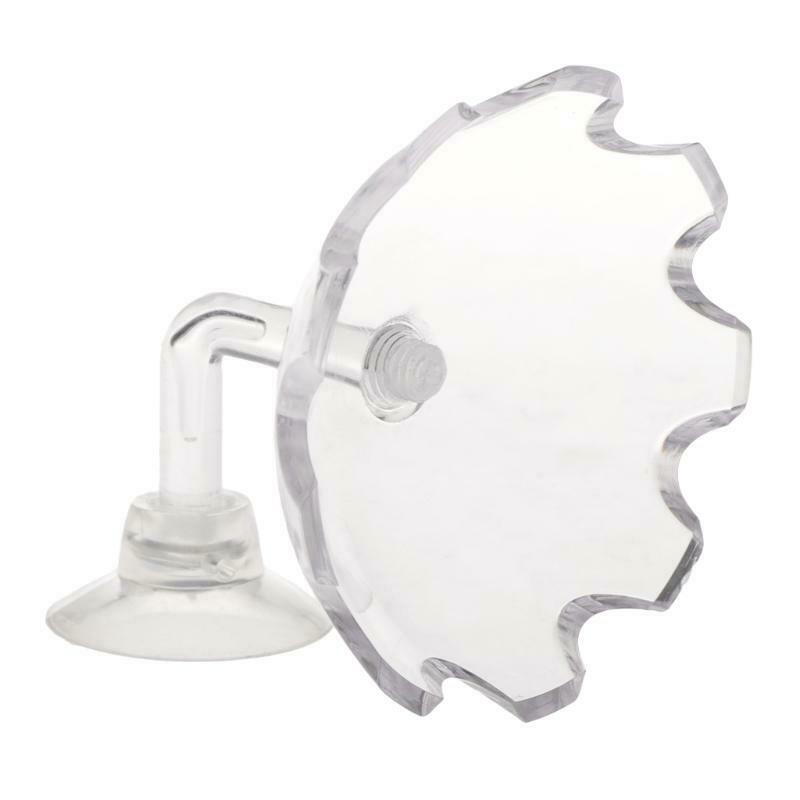 Fish Tank Feeder Aquarium Shrimp Acrylic Feeding Bowl Floating Clear With Sucker