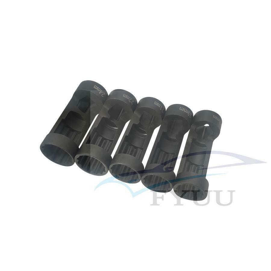 5pcs 12 point sockets 1/2 Drive 18-24MM Nut Socket Set for most of European US