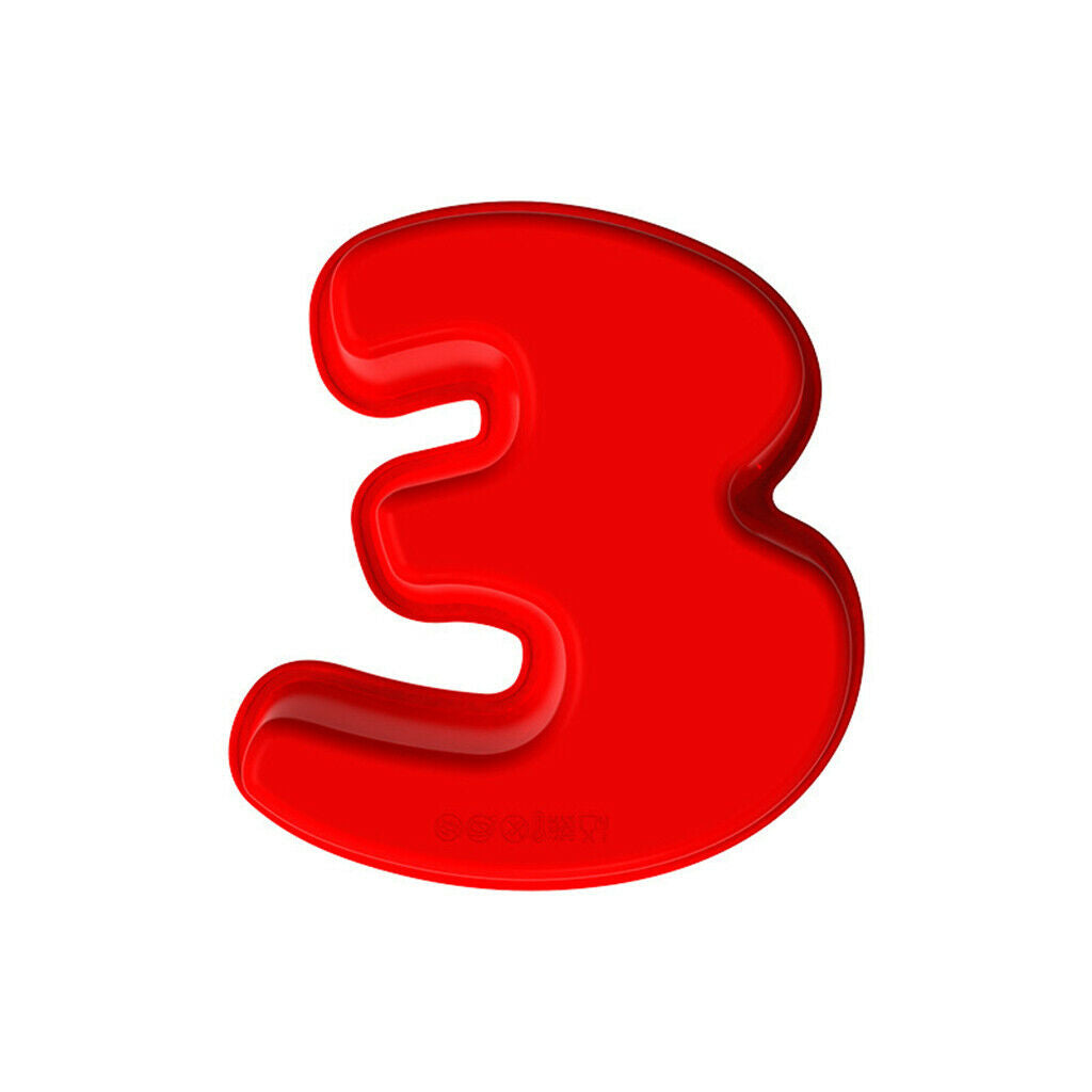 Large Silicone 0-8 Number Cake Tins Molds Pan Anniversary 0 1 2 3 4 5 6 7 8
