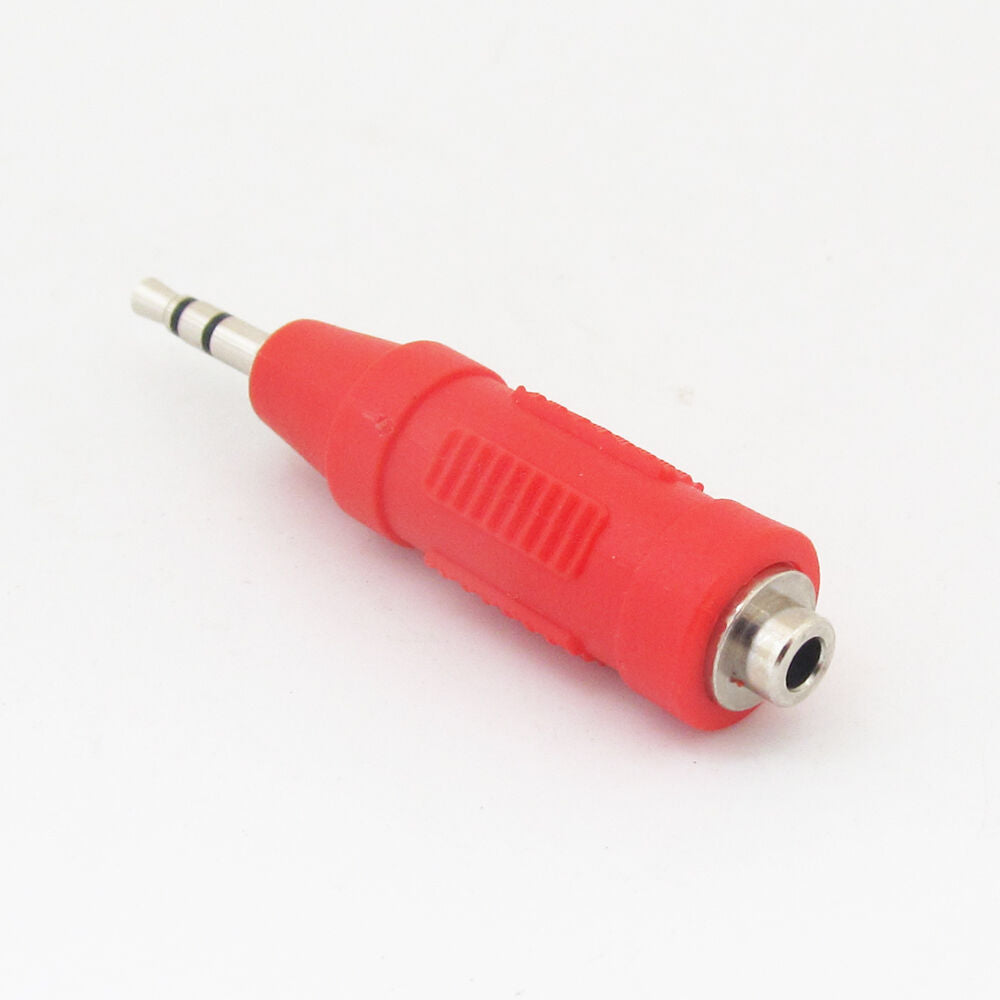 1pc Nickel 2.5mm Stereo Male to Female Straight Extension Adapter Converter