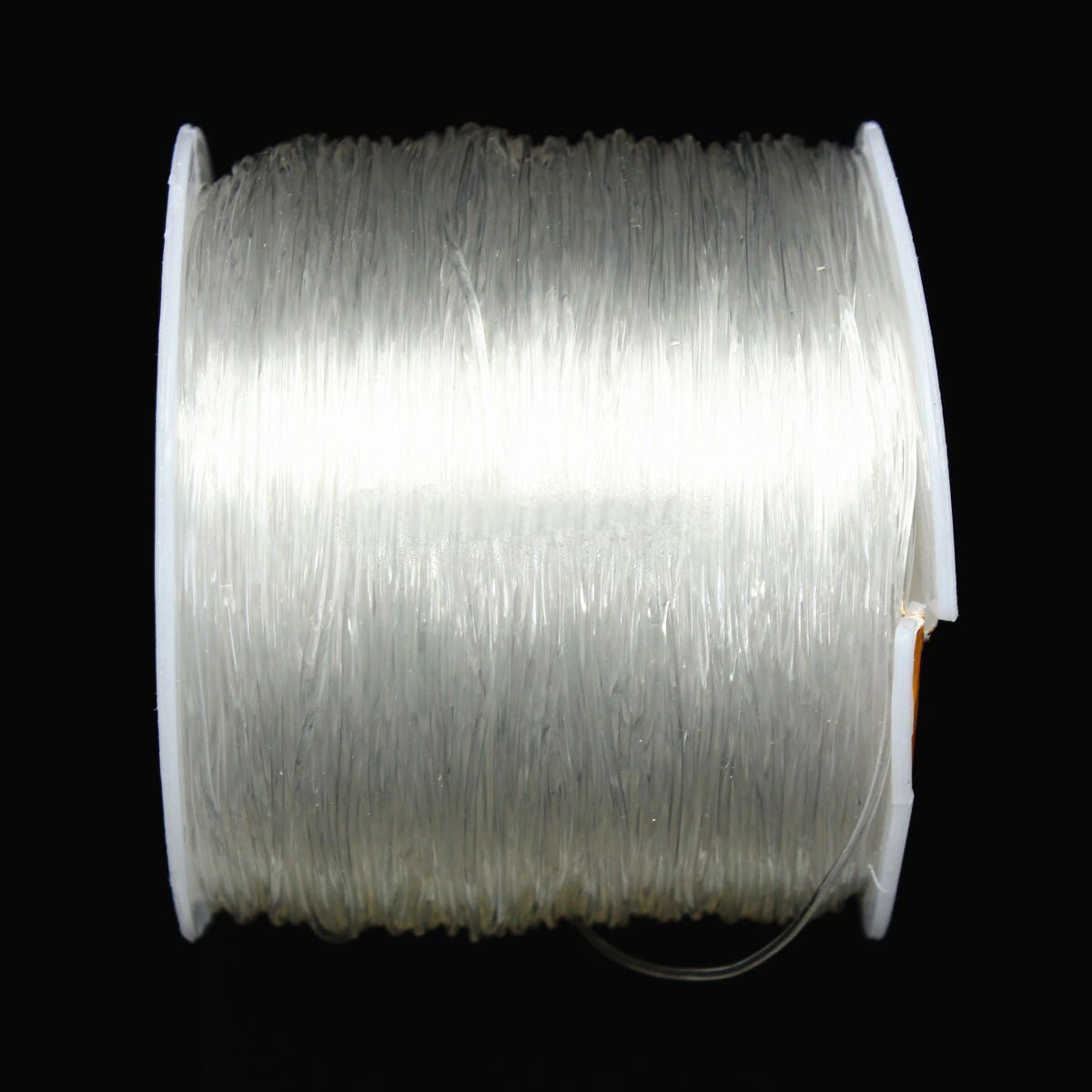 New 100M 0.8mm Clear Stretch Elastic Beading Cord String Thread Spool Roll