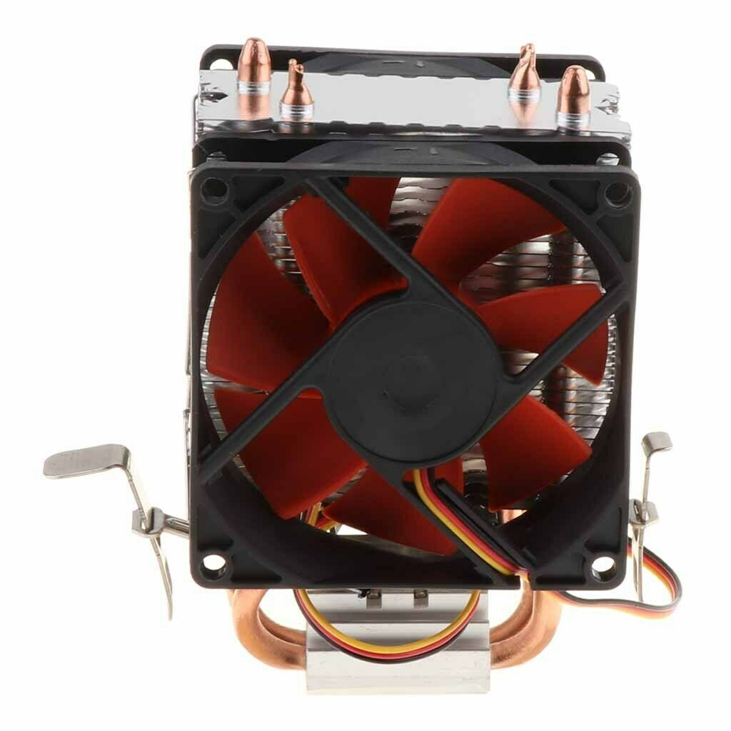 Computer CPU Cooling Fan 3 Pin Cooler Heat Dissipation Radiator Heatsink