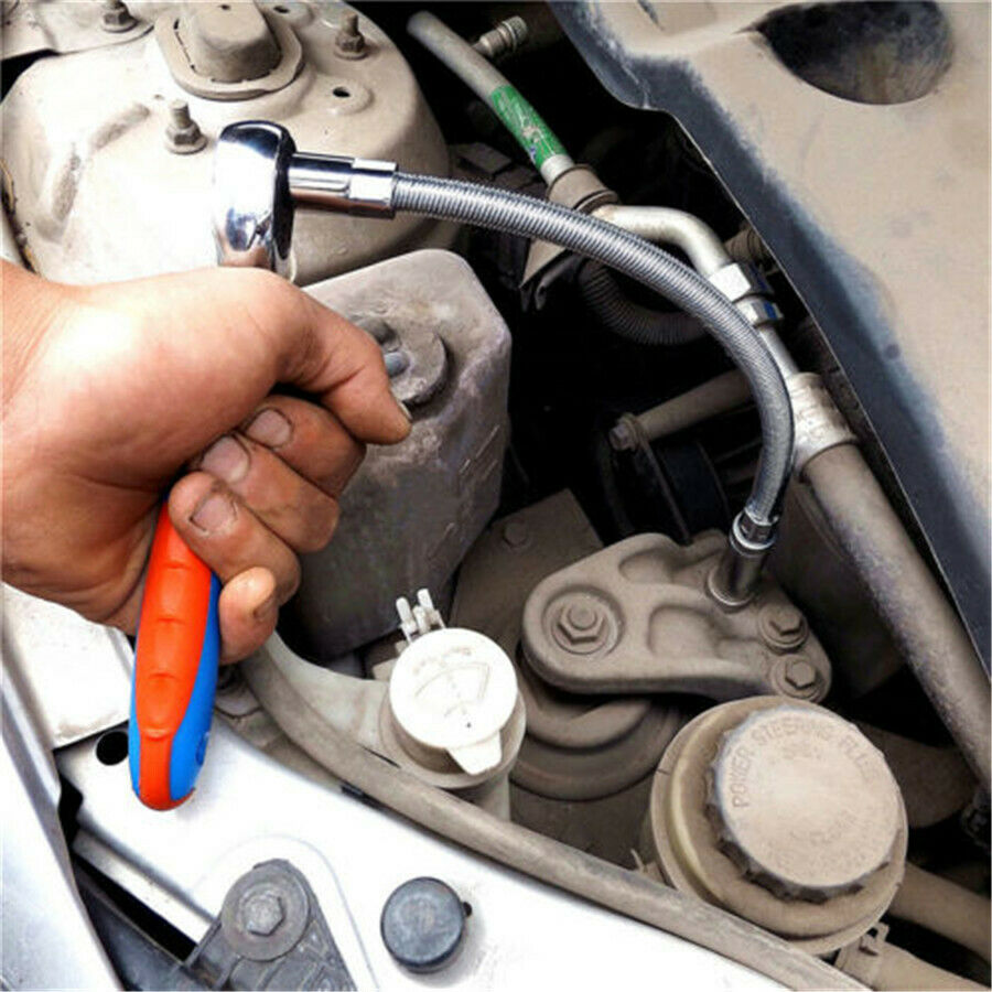3PCS Alloy Flexible Socket Extension Cable Flex Bar Ratchet Light Impact Tools