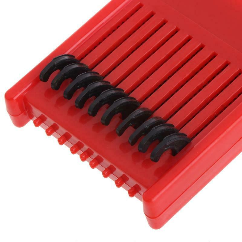 1PC Fishing Rig Board Plastic Double Side Spring Hooks Storage Catch Holder