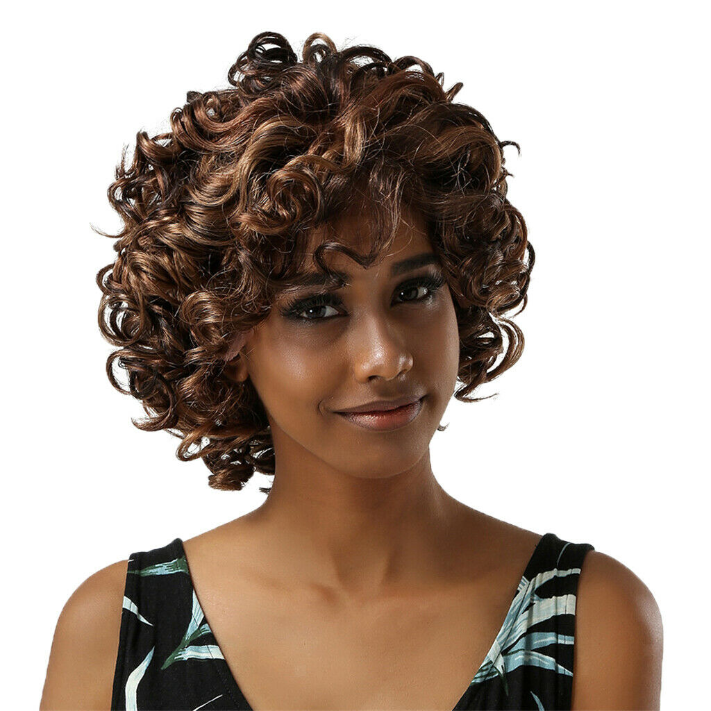 Afro Curly Hair Wig for Women African Hairstyling Wigs 14'' Lace Front Wig