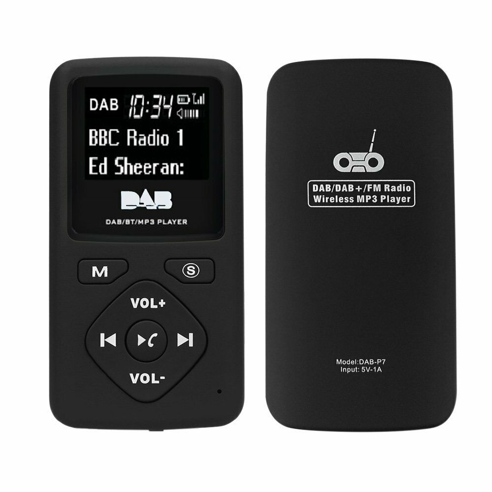 Portable Pocket Digital FM DAB/DAB+ Radio Receiver MP3 Player Bluetooth 4.0