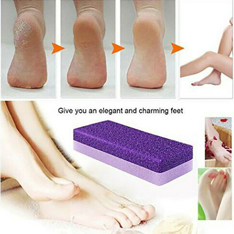 3x Pumice Sponge Stone Exfoliate Foot Hard Dead Skin Pedicure Remover Scr.l8