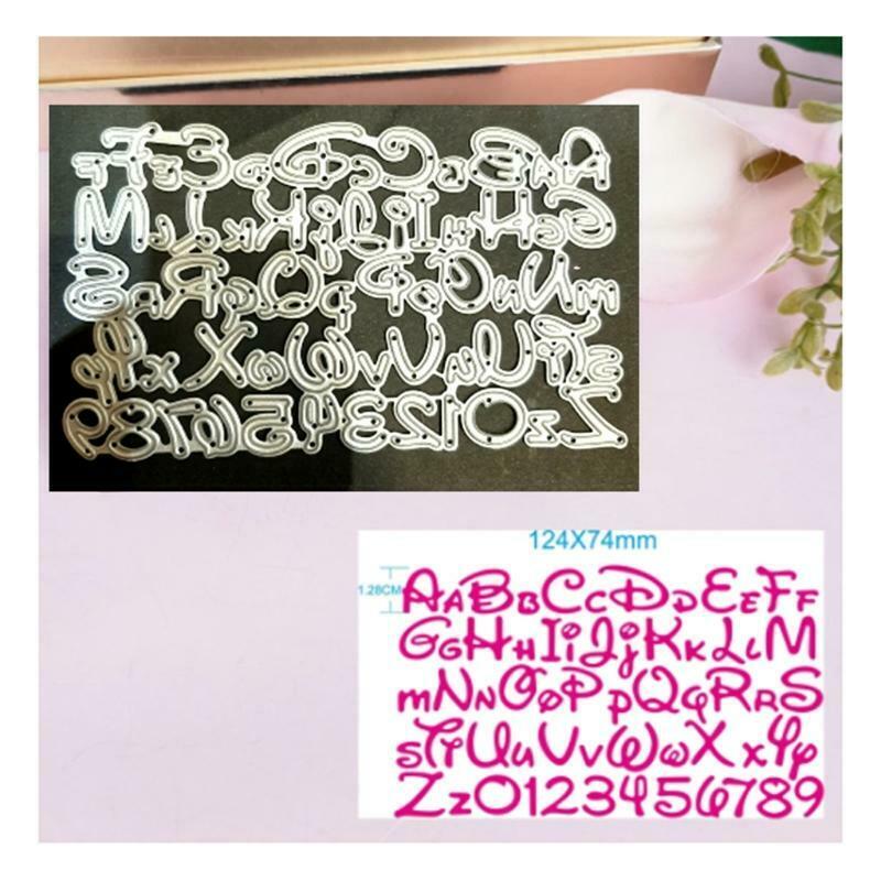 Letters Number Metal Cutting Dies Stencil DIY Scrapbooking Album Paper Template