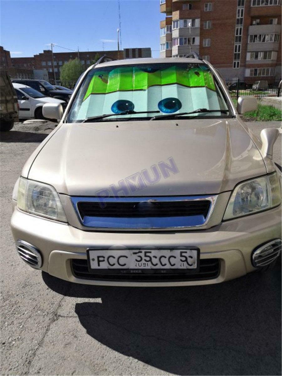Car Eyes Windscreen Sun Shade Cover Anti-UV Aluminium Foil Heat Blocking Green