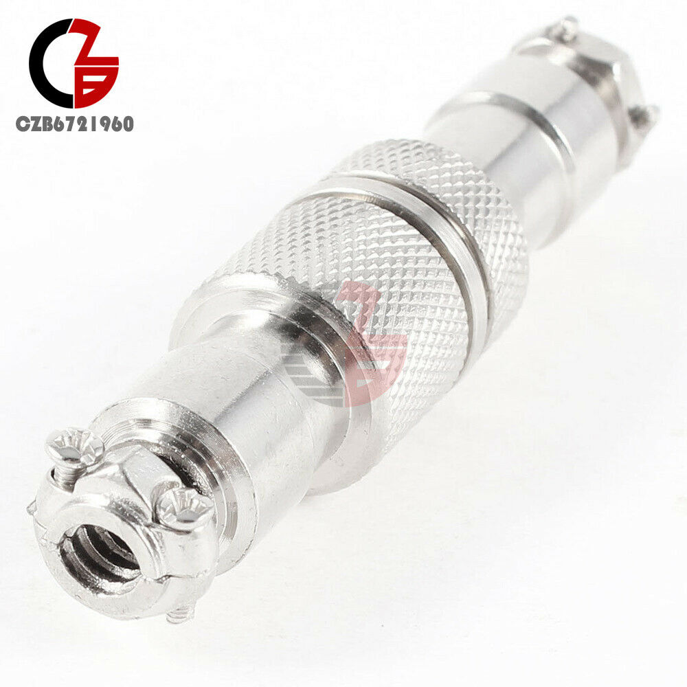 5Pcs Aviation Plug 7-Pin 16mm GX16-7 Male and Female Panel Metal Connector