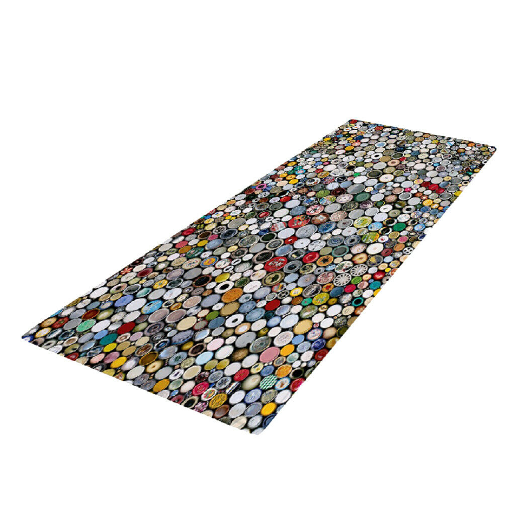 Button Mosaic Floor Mat Bedroom Bedside Area Rugs Crawl Mat Playmat 40x120cm