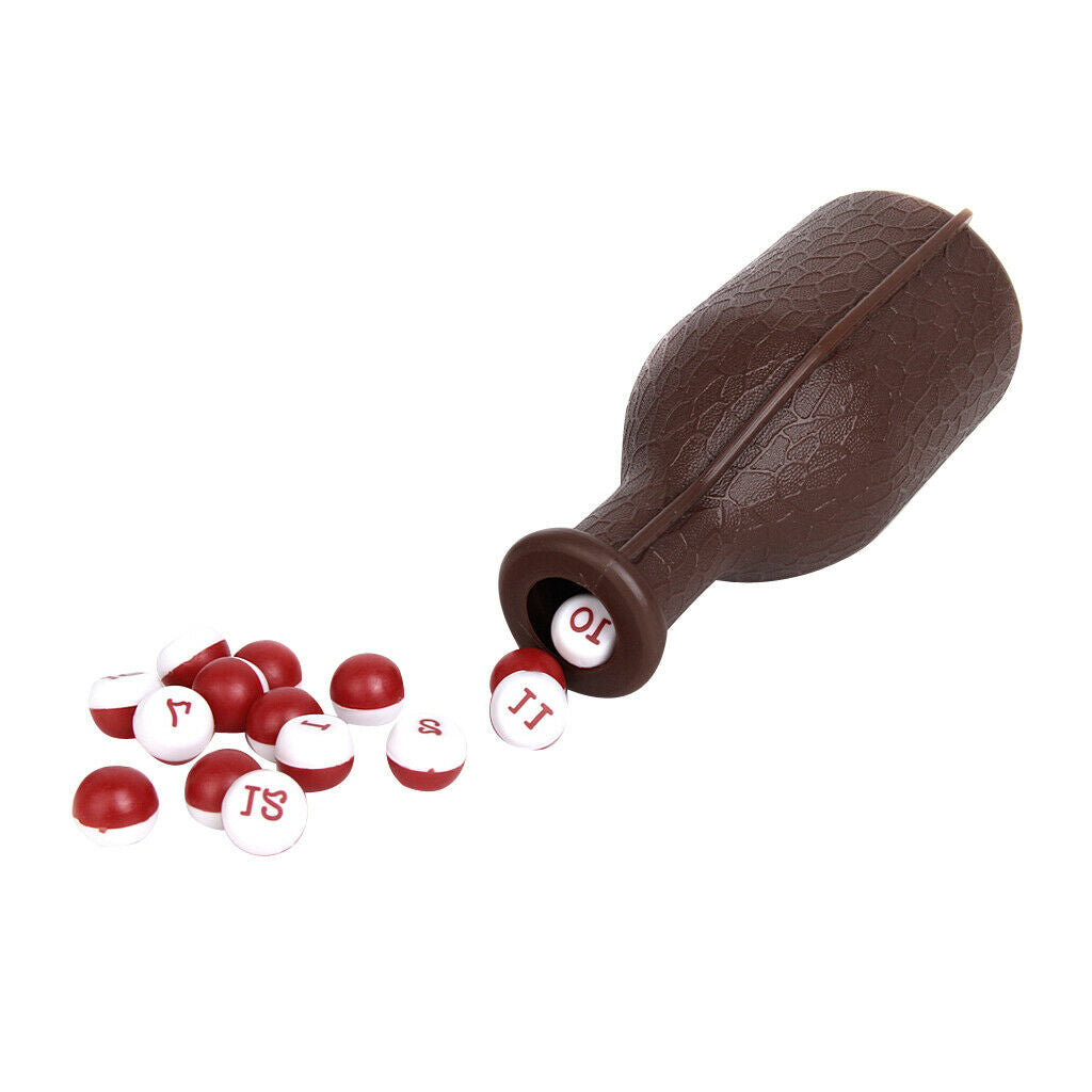 6X Professional Shaker Bottle & 16 Numbered Counting Balls for Kelly Pool