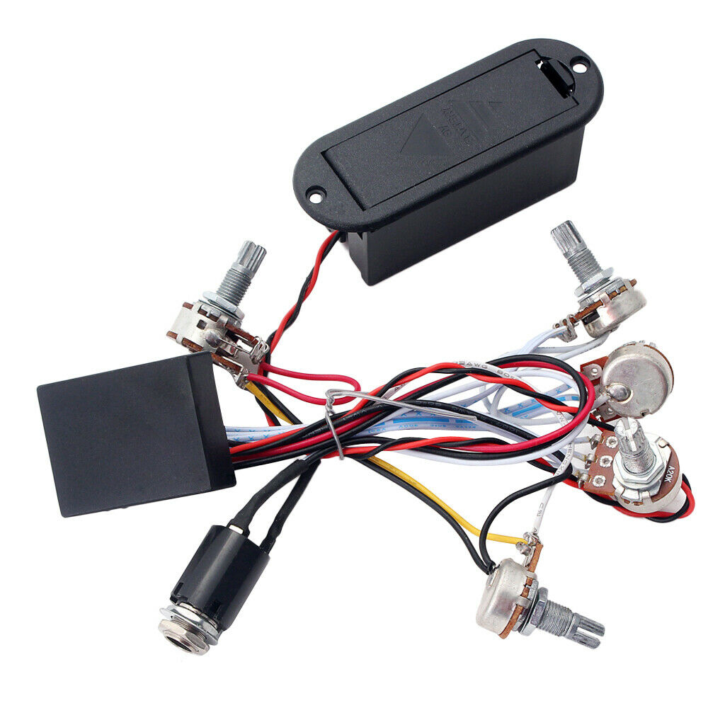 3-Band EQ Preamp Circuit Bass Guitar Harness For Active Bass Pickups