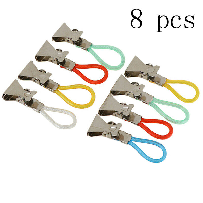 8 pcs Towel Clips Towels Hanger Tea Towel Towel Hook .l8