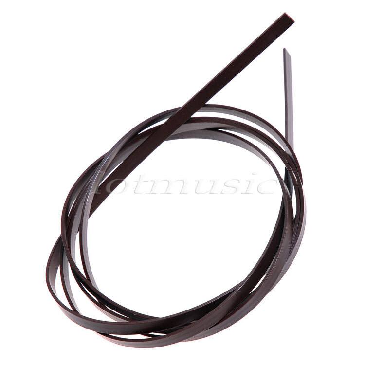 3 Pcs Coffee Color ABS Acoustic Guitar Bindings Purfling Strips 1650 x 6 x 1.5mm