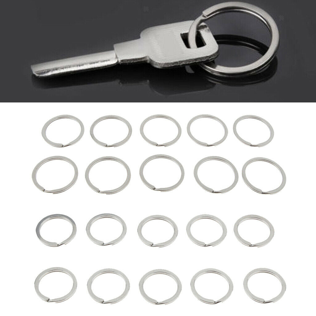 20pcs Key Ring 20mm 35mm Swimming Yachting Key Chain Split Keyring Lot DIY
