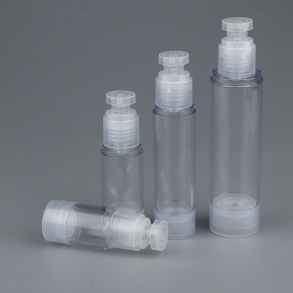 8pcs Refillable Cosmetic Foundation Skin Care Container Airless Pump Bottles
