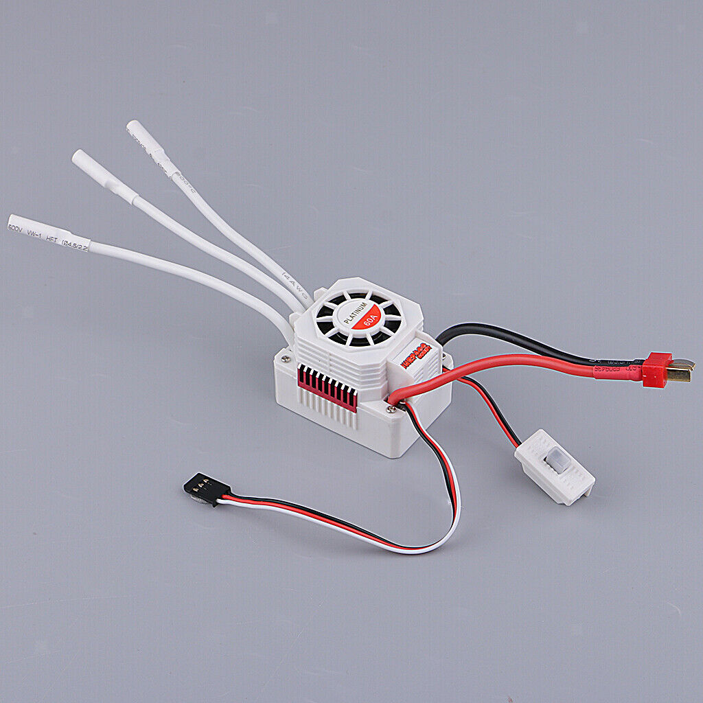 60A 2-3S RC Brushless Electronic Speed Controller ESC for 1:10 RC Car Parts