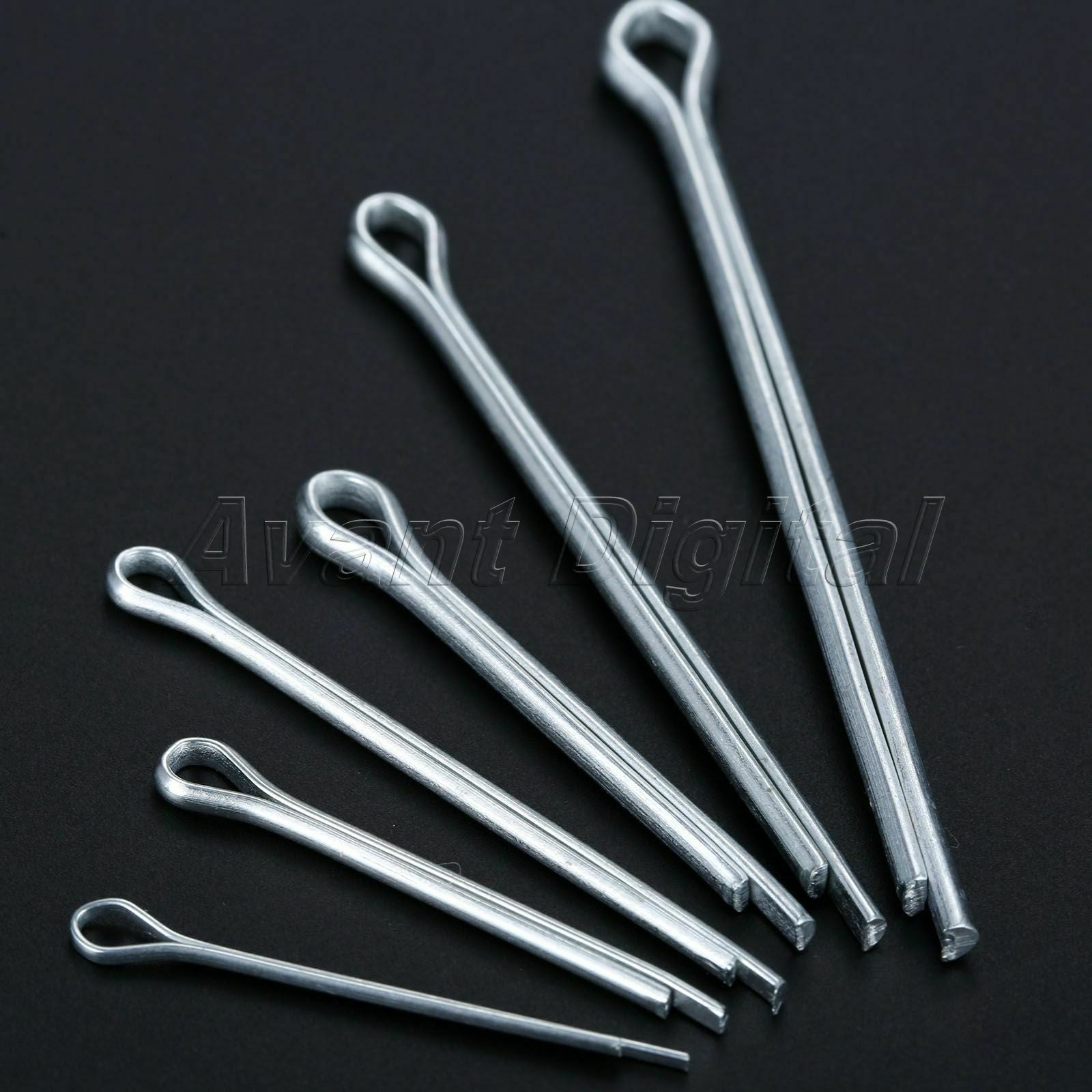555pcs 304 Industrial Stainless Steel Cotter Pin Assortment Clip Key Box Fixings
