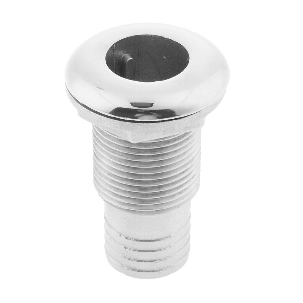 316 Stainless Steel Boat Thru Hull Fitting Marine Hose Barb Connector 1