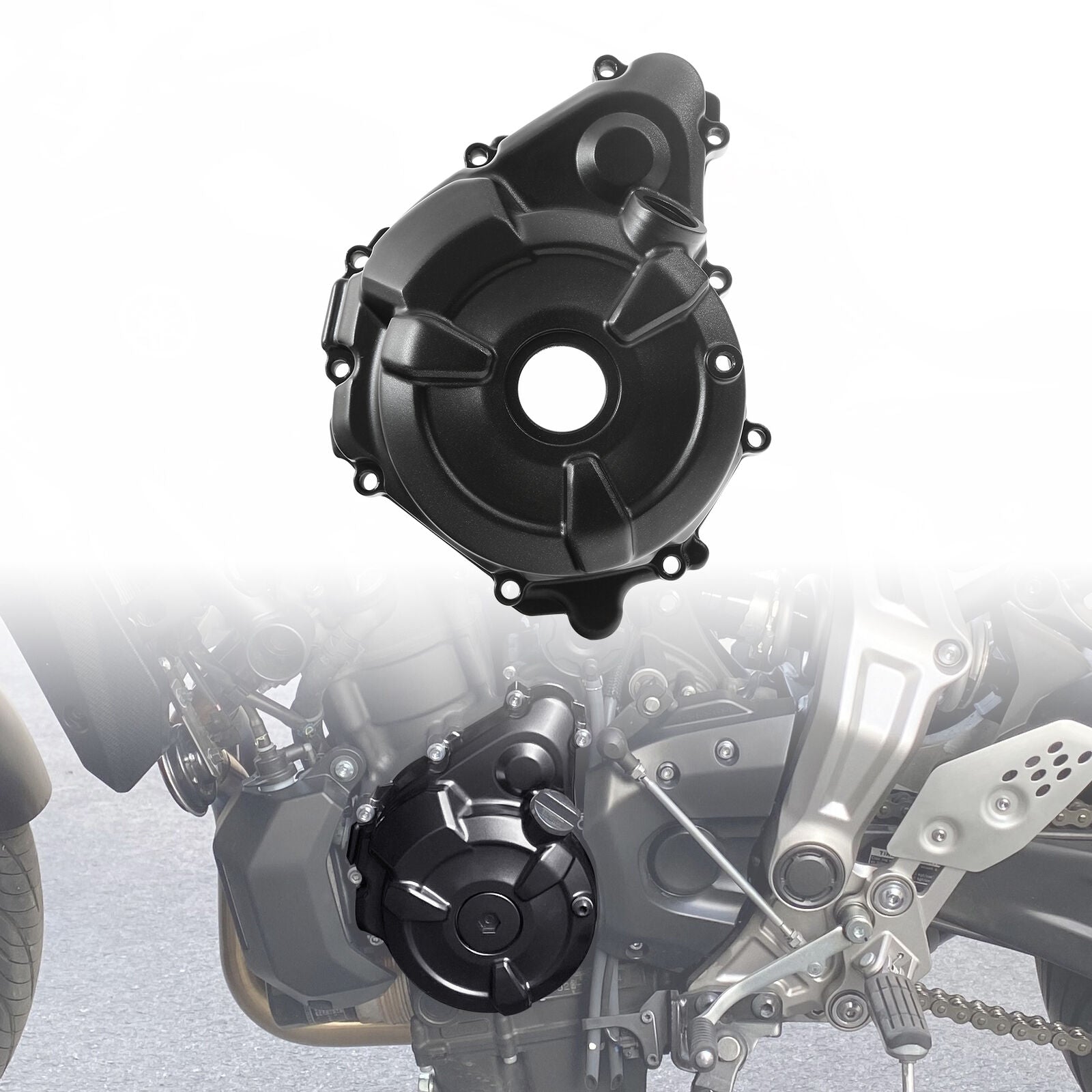 Left Engine Stator Cover Crankcase Fit For Yamaha FZ07 2015-2017 2016