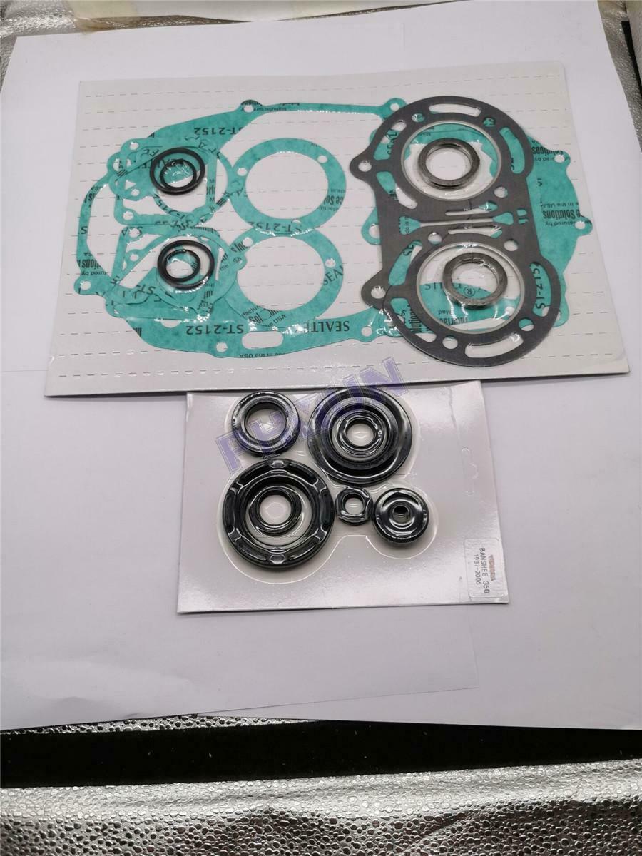 Gasket Top + Bottom Kit w/ Oil Seals Kit For Yamaha Banshee 350 YFZ350 1987-2006