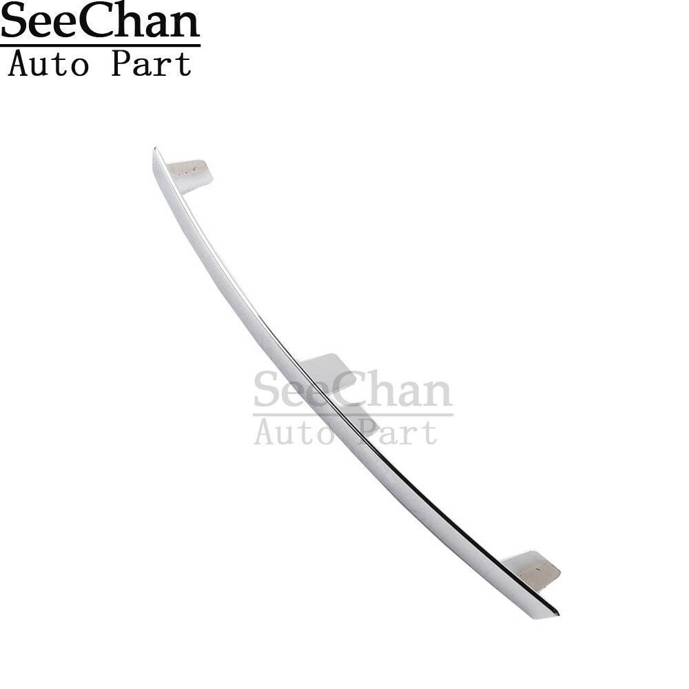 Fit For AUDI Q7 10-15 Right Side Front Bumper Lower Grille Spoiler Trim Chrome