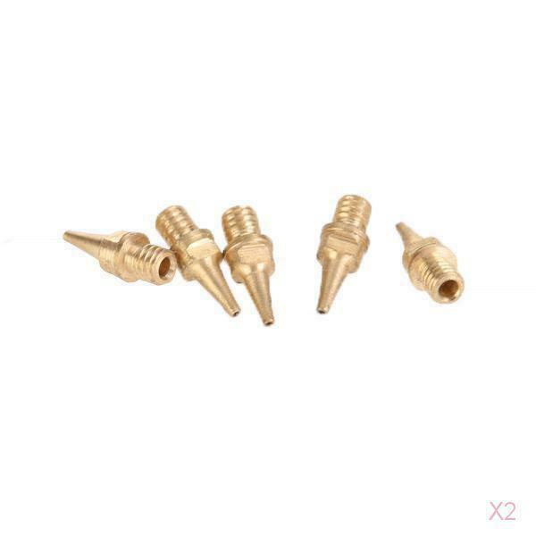 10Pcs 0.3mm Smooth Sturdy Airbrush Nozzle Tip Kit For HD-470 Airbrush Tattoo