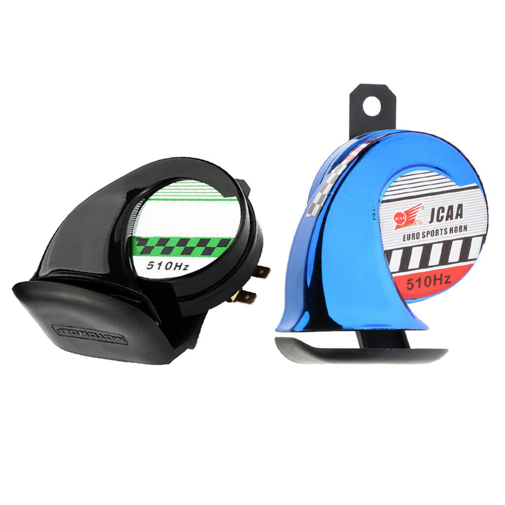 2pcs 110db 30W Motorcycle Snail Air Horn Car Horn Loudspeake for Vehicle