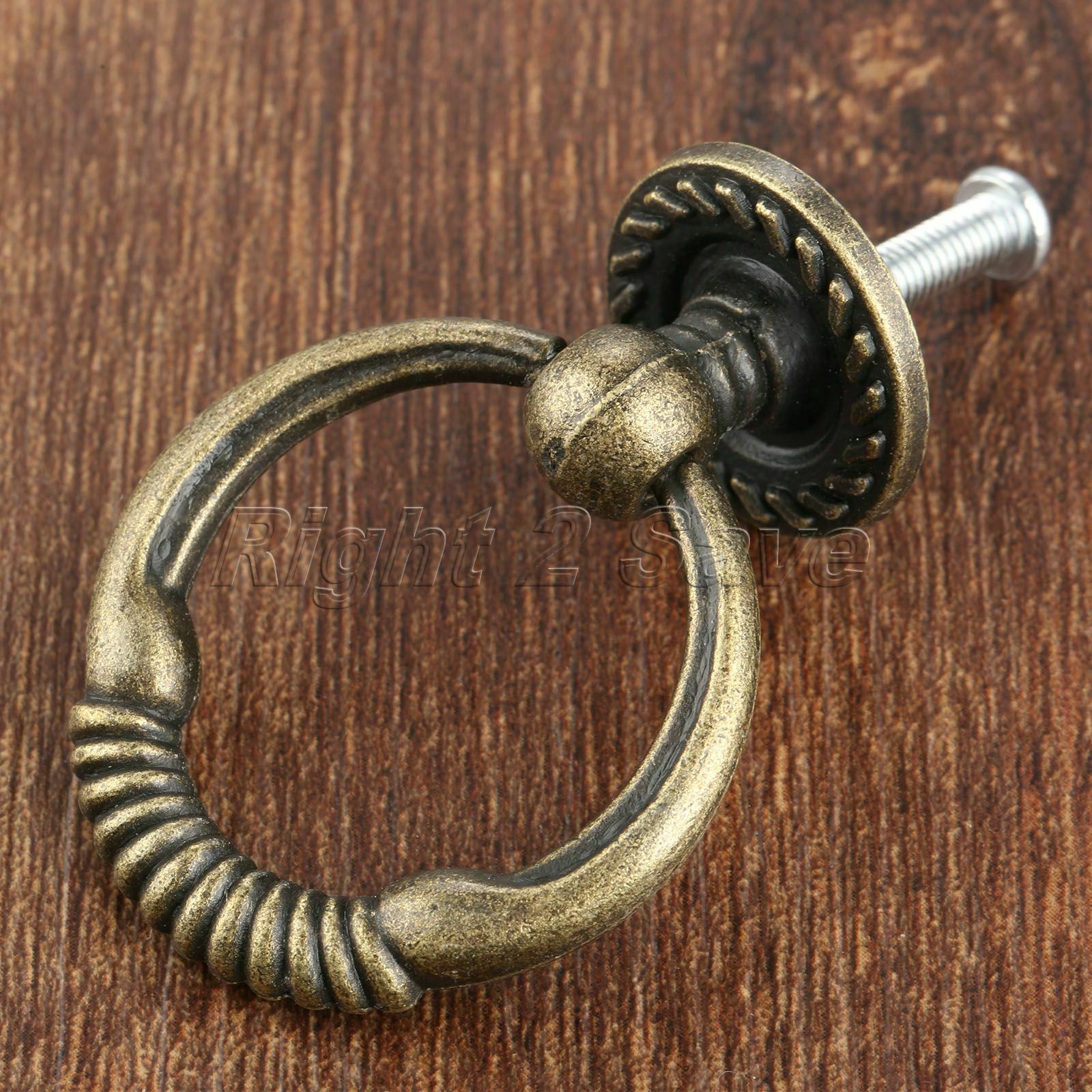 Zinc Alloy Furniture Door Pull Handle Kitchen Cabinet Drawer Knob Ring Hardware