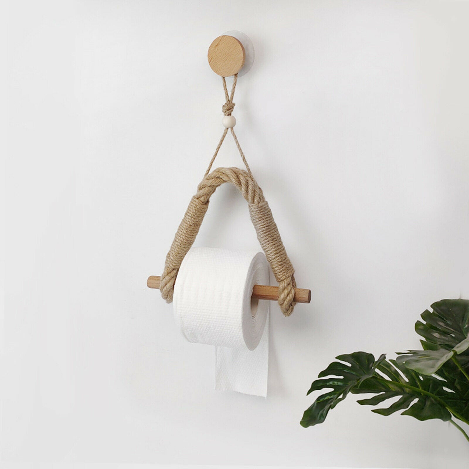 Toilet Paper Towel Holder Rack for Bathroom Home with Adhesive Wall Hook