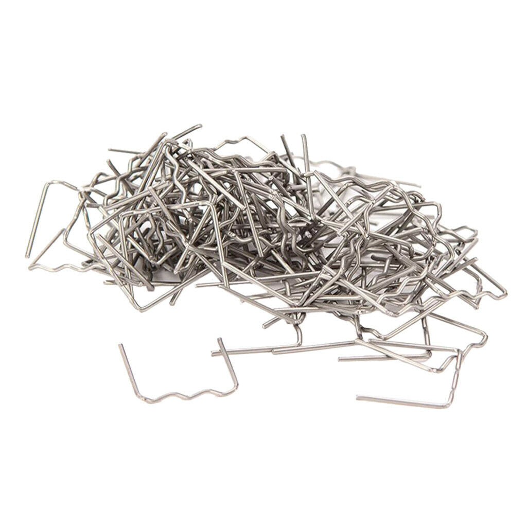 100pcs 0.8mm Pre-Cut S Type Staples Repair Welders For Car Plastic Welder