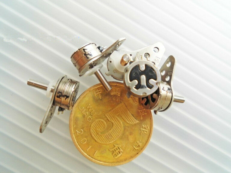 5 Pcs DC 5V 0.015W 1000RPM 7mm x 4mm Mini Stepping Motor
