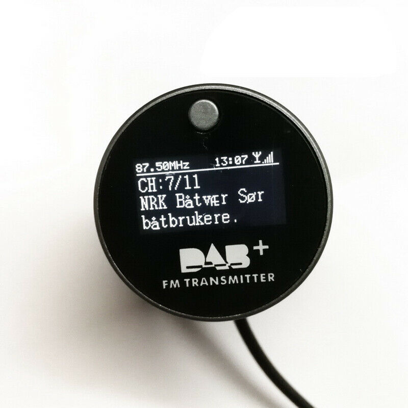 1.1" Car DAB+ Digital Radio USB Adapter Receiver Tuner FM Transmitter w/ Antenna