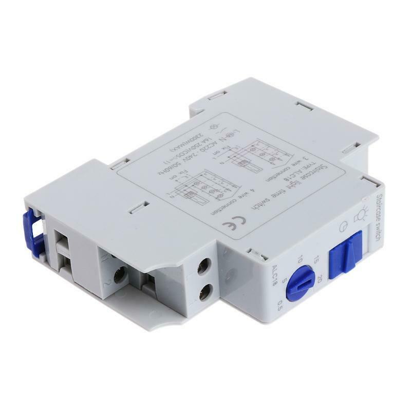 Durable 16A DIN Rail Staircase Electronic Relay Switch Corridor AF