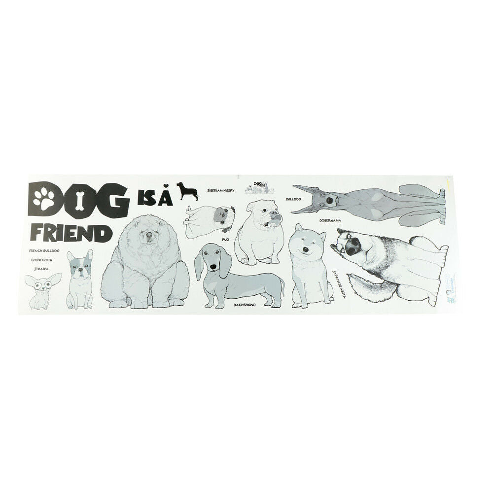 Dog is a friend wall stickers home decor animal wall decals diy mural art  Tt