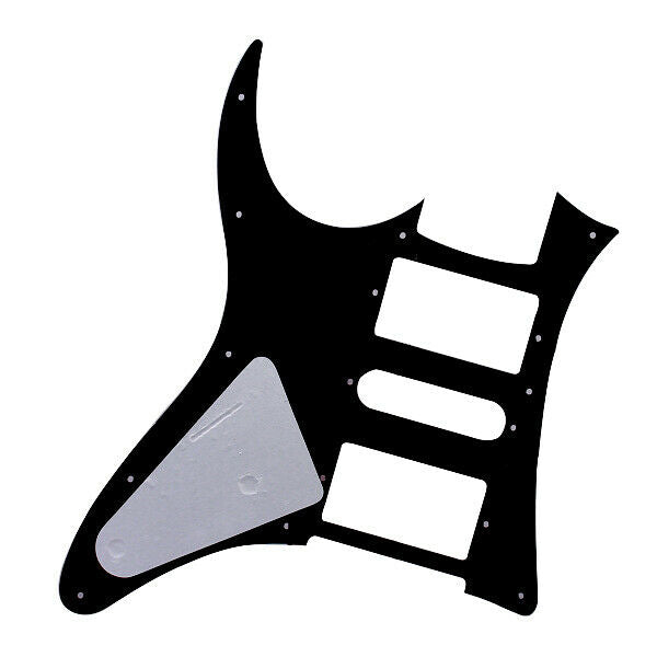 Black Pickguard Guard Scratch Plate 1-Ply 10-Holes For  Guitar HSH