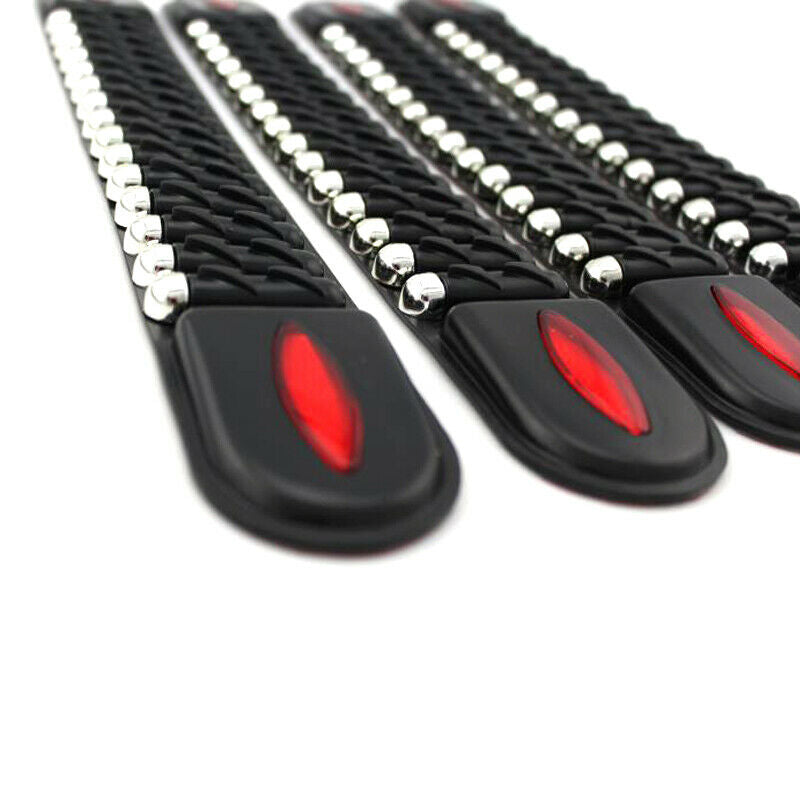 4Pcs Adhesive Car Bumper Corner Guard Protector Anti-collision Trim Rubber Strip